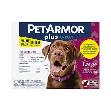 Walmart Grocery Petarmor Plus Flea Tick Prevention For Large Dogs 45 88 Lbs 6 Treatments
