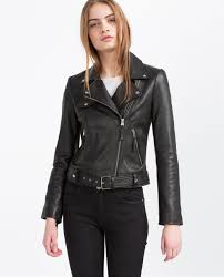 Basic Leather Jacket View All Outerwear Woman Collection Ss16 Zara Leather Jacket Leather Jackets Women Leather Jacket