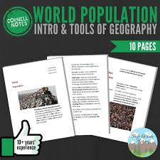 Cornell Notes World Population Introduction Tools Of Geography Cornell Notes Social Studies Resources History Curriculum