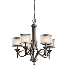Mission lighting, mission style light fixtures | mission. Kichler Lacey Five Light Chandelier Ceiling Light In Mission Bronze Costco Uk