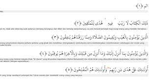 Bismillahirrahmaanirrahiim(i) dengan menyebut nama allah yang maha pemurah lagi maha penyayang الٓمٓ alif laam miim 1. Surah Al Baqarah Ayat 1 5 Dalam Rumi Malayzaza