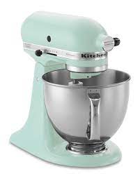 Almost a turquoise riff on baby blue. Kitchenaid Artisan Stand Mixer Ice Blue Williams Sonoma