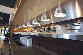 restaurant open kitchen heat lamps