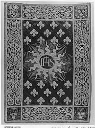 Banner Processional Date Ca 1516 Culture French Or Italian Medium Silk And Metal Thread On Silk Dime Medieval Banner Framed Flag Gold Work Embroidery