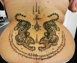 Yant Suea Koo Tiger Sak Yant Tattoo Sak Yant Thai Temple Tattoos Temple Tattoo Tattoos Sak Yant Tattoo