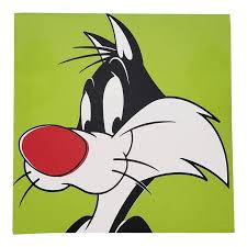 Steve Kaufman 1960 2010 Sylvester Silkscreen On Canvas Limited Edition Signed C 1990 In 2021 Sylvester The Cat Cartoon Painting Looney Tunes Show