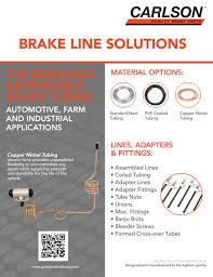 Brake Lines Fittings Carlson Quality Brake Parts