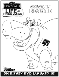Disney Lion Guard Beshtie Coloring Page Lion Guard Coloring Books Coloring Pages
