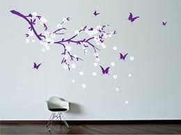 Maybe you would like to learn more about one of these? Branch With Flowers And Butterflies Wall Decal By Decoryourwall 42 00 Butterfly Wall Decals Wall Decal Branches Butterfly Wall