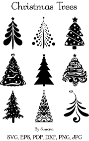 Chirstmas Trees Svg Christmas Stencils Christmas Tree Stencil Christmas Cards Handmade