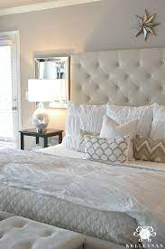 Master Bedroom Update Kelley Nan Beige Headboard Bedroom Upholstered Headboards Bedroom Bedroom Makeover