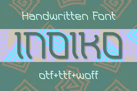 This font would be a great choice for illustrations or designs that really wanted to recreate a diy feel. Indiko Font 999212 Display Font Bundles
