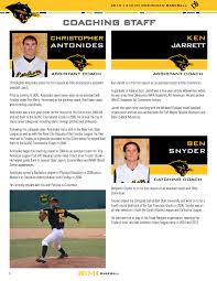 @dbu_baseball has hired @etsu_baseball's micah posey as its next pitching coach. 2014 Ohio Dominican Baseball Information Guide By Ohio Dominican University Athletics Issuu