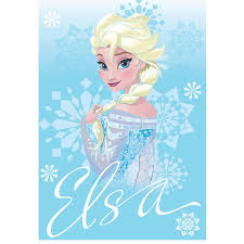 Disney Verjaardagskaart Frozen Elsa Papier Meisjes Blauw Blokker