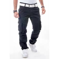 Bel Ve Pacasi Genis Kargo Pantolon Siyah 563 Kargo Pantolon Pantolon Spor