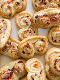 Sun Dried Tomato Olive Goat Cheese Palmiers Spoon Fork Bacon Recipe Palmiers Recipe Food Savory Appetizer