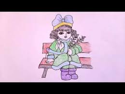 رسم سهل تعليم رسم بنت بقلم الرصاص خطوة بخطوة رسم بنات سهل مع التلوين رسومات سهلة youtube vault boy art character
