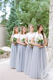 How To Style Bridesmaids In Separates Where To Shop Weddingsonline Bridesmaid Dresses Long Lace Two Piece Bridesmaid Dresses Light Grey Bridesmaid Dresses