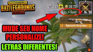Incrivel Crie Nicks Personalizados No Pubg Mobile Youtube
