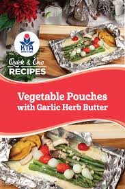 Vegetable Pouches With Garlic Herb Butter In 2020 Herb Butter Garlic Herb Garlic Herb Butter