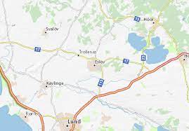 On 4 october 1858 the first trains rolled on the southern main line through eslöv. Michelin Eslov Map Viamichelin
