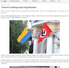The blue stripe represents the sky and the yellow one stands for ukrainian fertile land. Propaganda Fail Russische Diplomaten Twittern Hakenkreuz Neben Der Ukraine Flaggeeuromaidan Press News And Views From Ukraine