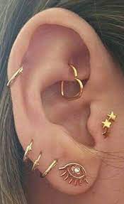 Multiple P44ced6l Cute Ear Piercings Ear Piercings Piercings