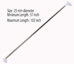 See more ideas about shower curtain rods, shower rod, shower curtain. Memeho Adjustable Shower Curtain Rod Adjust Length And Then Twist Fix Window Curtain Rod Doorway Curtain Rod Cupboard Hanging Cloth Rod Balcony Hanging Cloth Rod 25mm 61 102 Buy Online In Dominica At Dominica Desertcart Com Productid 225101066
