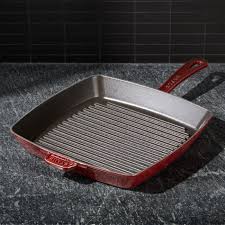 Staub Grenadine 12 Square Grill Pan Reviews Crate And Barrel Grill Pan Grilling Staub Cookware
