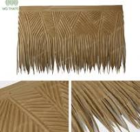 HDPE Plastic Faux Thatch Palm Leaves Tiki Bar Roofing Tiles