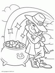 Pot of gold craft ideas. St Patrick S Day Coloring Pages Shamrock Leprechaun Pot Of Gold