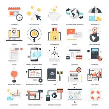 Vector Set Of Business And Finance Flat Web Icons Illustration Graphic Design Concepts Modern Flat Icon Style Symbo Business Finance Concept Design Flat Web