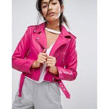 Bershka Leather Look Biker Jacket 45 Liked On Polyvore Featuring Outerwear Jackets Pi Leather Jackets Women Motorcycle Jacket Outfit Fake Leather Jacket