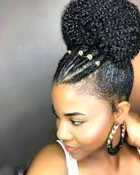 Easy Updos For Medium Natural Hair Natural Hair Ponytail Medium Hair Styles Easy Updos For Medium Hair