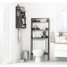 utex 3 shelf bathroom organizer over the toilet bathroom space saver bathroom shelf espresso walmart com in 2021 toilet storage bathroom space saver bathroom organisation