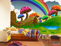 ورق حائط ثلاثي الابعاد لغرف الاطفال قصر الديكور