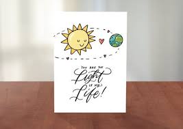 Space Pun Cards You Are The Light Of My Life Etsy In 2021 Pun Card Valentine Love Cards Cute Valentines Day Cards