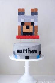 I Heart Baking Minecraft Birthday Cake Minecraft Cake Fondant Toppers