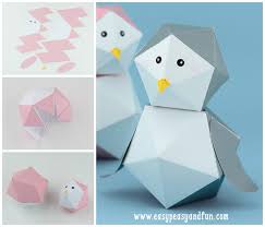 As you have seen from the previous paragraph, making origami from paper in the form of animals is not as difficult as it may seem at first glance. 3d Penguin Paper Toy Free Printable Easy Peasy And Fun