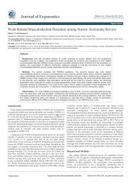 Pdf Work Related Musculoskeletal Disorders Among Nurses Systematic Review
