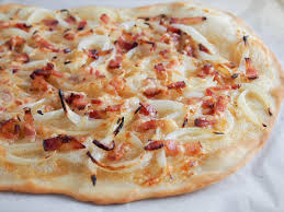 Flammkuchen (Flammekueche/tarte flambee from Alsace) - Caroline's Cooking