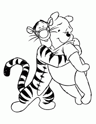 Winnie The Pooh And Tigger Coloring Pages Disney Coloring Pages Winnie The Pooh Pictures Cartoon Coloring Pages