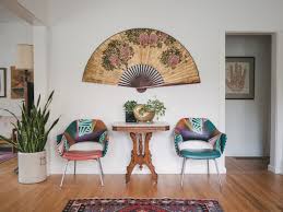 Homesteadseattle Saved This Hand Painted Japanese Fan From A Bad Situation Wall Art Living Room Living Room Art Japanese Home Decor