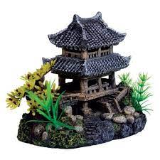 Amazon Com Pagoda Temple Pet Supplies Fish Tank Decorations Fish Tank Cool Fish Tanks