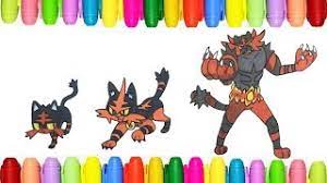 The page features one of the most favorite anime characters:litten. Pokemon Coloring Litten Torracat And Incineroar Youtube