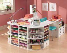 Craft room storage and desk ideas for your craft room. Recollections Craft Storage Corner Piece Google Search Craft Room Design Dream Craft Room Craft Room Storage