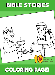 The account of jacob in the torah seems to fall short of these other lives, at least if we read the text literally. Jacob And Esau Coloring Page 10 Minutes Of Quality Time