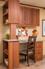 Check Out Mobile Home Built In Desk And Office Options Mobile Home Kitchens Manufactured Home Home Remodeling