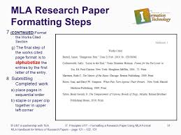If the number is spelled out, like 'one' 'two' they go in the appropriate place in the list. Formatting A Research Paper Ppt Download