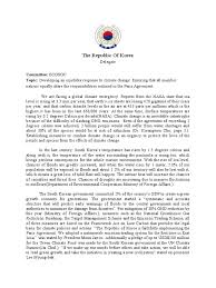 Use following template as a guide on how to write your position paper. Sample Position Paper Mun Low Carbon Economy Climate Change Mitigation